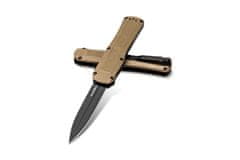 Benchmade  3400BK-2 AUTOCRAT vyskakovací taktický nôž 9,4 cm, čierna, hnedá Coyote, G10