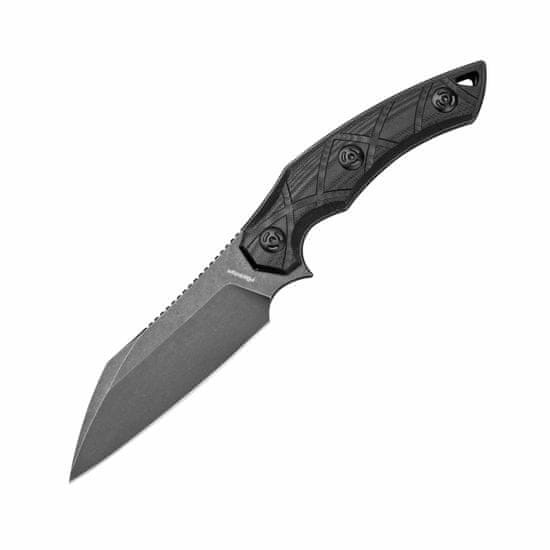 Fox Knives FE-018 EDGE LYCOSA 1 BLACK taktický nôž 12,5 cm, Stonewash, čierna, G10