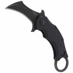 Fox Knives FE-016 EDGE THE CLAW 2 vreckový taktický nôž - karambit 6,9 cm, Stonewash, čierna, G10