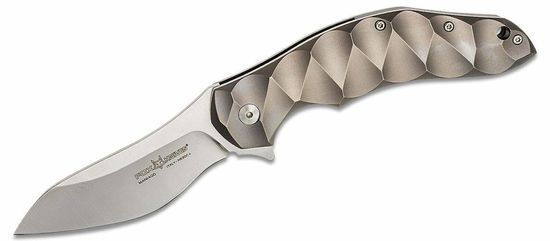 Fox Knives FX-302 FLIPPER vreckový nôž 9 cm, Satin, titán