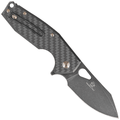 Fox Knives FX-527LI CF VOX YARU FOLDING KNIFE STAINLESS STEEL M398 PVD STONEWASHED BLD,CARBON FIBER