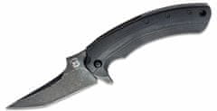 Fox Knives FX-537 BR GECO taktický vreckový nôž 8,5 cm, celočierna, G10, titán - bronz