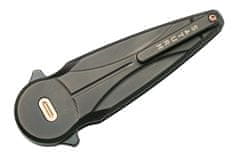 Fox Knives FX-551 TiCOP SATURN vreckový nôž 6,5 cm, čierna, meď, titán