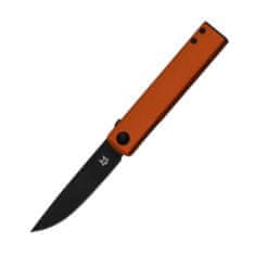 Fox Knives FX-543 ALO CHNOPS vreckový nôž 7,5 cm, čierna, oranžová, hliník