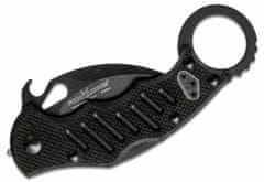 Fox Knives FX-599 XT Karambit taktický vreckový nôž 6,5 cm, celočierna, G10