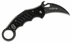 Fox Knives FX-599 XT Karambit taktický vreckový nôž 6,5 cm, celočierna, G10