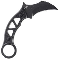 Fox Knives FX-803 TRIBAL K pevný nôž - karambit 7,8 cm, celočierna, G10, puzdro Kydex