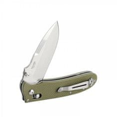 Ganzo Knife D704-GR D2 všestranný vreckový nôž 8,5 cm, zelená, G10