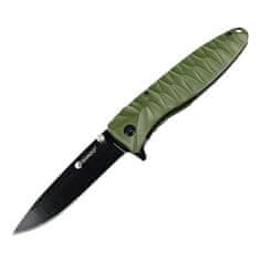 Ganzo Knife G620-G1 vreckový nôž 8,8 cm, čierna, zelená, plast ABS
