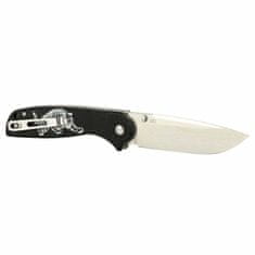 Ganzo Knife G6803-TG univerzálny vreckový nôž 8,9 cm, čierna, G10, motív tigra
