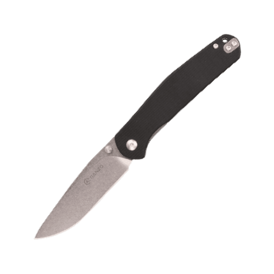 Ganzo Knife G6804-BK univerzálny vreckový nôž 8,9 cm, Stonewash, čierna, G10