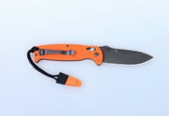 Ganzo Knife G7413-OR-WS vreckový nôž 8,9 cm, čierna, oranžová, G10, píšťalka