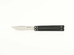 Ganzo Knife G766-BK vreckový nôž - motýlik 8,9 cm, čierna, G10