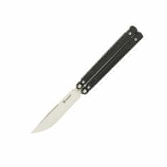 Ganzo Knife G766-BK vreckový nôž - motýlik 8,9 cm, čierna, G10