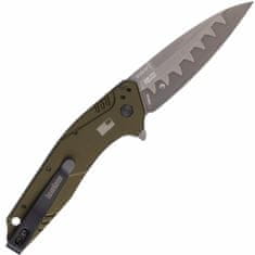 Kershaw K-1812OLCB DIVIDEND COMPOSITE OLIVE vreckový nôž s asistenciou 7,6 cm, zelená, hliník