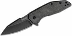 Kershaw K-2065 GRAVEL vreckový nôž s asistenciou 6,4 cm, Blackwash, celočierna, celooceľový