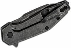 Kershaw K-2065 GRAVEL vreckový nôž s asistenciou 6,4 cm, Blackwash, celočierna, celooceľový