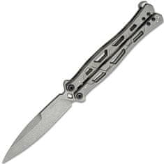 Kershaw K-5050 MOONSAULT vreckový nôž - motýlik 11,7 cm, Stonewash, celooceľový