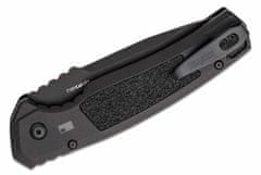 Kershaw K-7105 LAUNCH 16 Serrated automatický vreckový nôž 8,8 cm, celočierna, hliník 