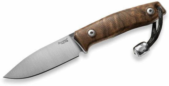 LionSteel M1 WN outdoorový nôž 7,4 cm, orechové drevo, kožené puzdro