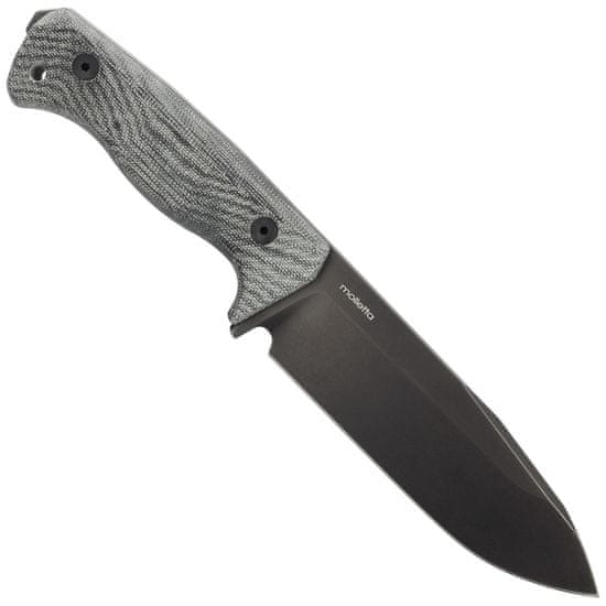 LionSteel T6B 3V CVB Fixed blade, CPM 3V OLD BLACK blade, BLACK CANVAS handle with Kydex sheath