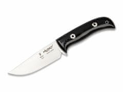 Muela HUSKY-11M.E outdoorový nôž 11 cm, čierna, lesklá Micarta, kožené puzdro, darčeková krabička