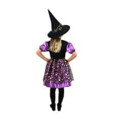 Rappa Detský kostým čarodejnice fialovo-čierna (M) e-obal