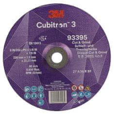 3M 3M Cubitron 3 rezný a brúsny kotúč, 93395, 36+, T27, 230 mm x 3.8 mm x 22.23 mm, EN, 10/Pack, 20 ea/Case