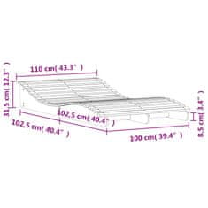 Petromila vidaXL Lehátko voskovohnedé 205x110x31,5 cm masívna borovica