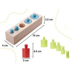 MG Montessori Sorters drevené závažia, farebné