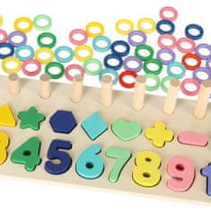 MG Montessori Number Sorter drevené puzzle