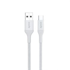 EPICO opletený kabel 0.3m USB-C na USB-A - bílý (9915141100003)