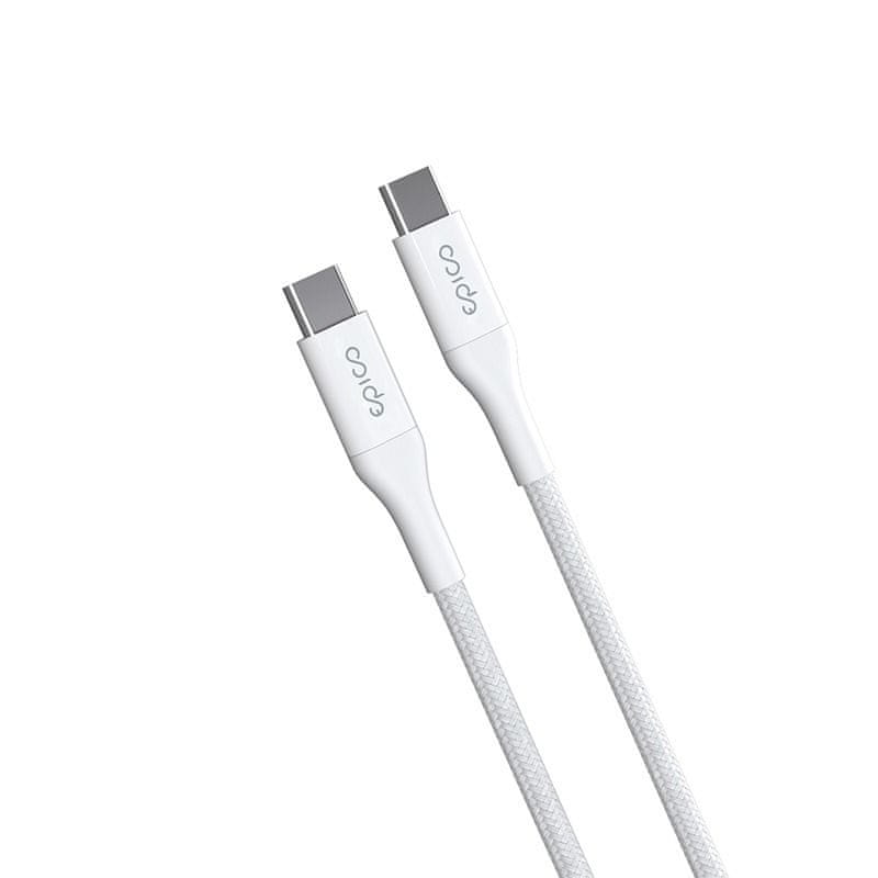 EPICO Opletený PD kábel 1.2m USB-C na USB-C 9915141100002 - biely