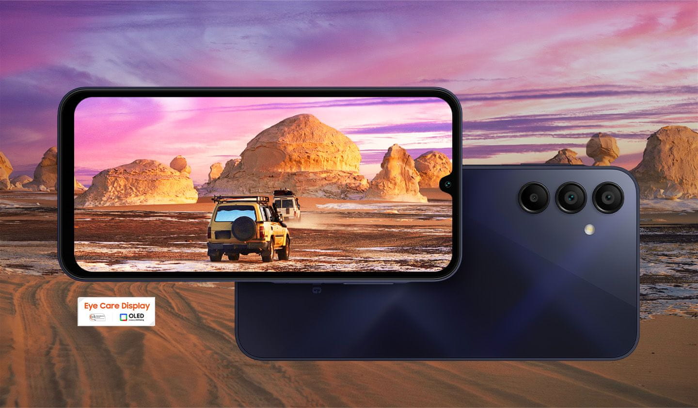 Samsung Galaxy A15 LTE, inteligentný telefón 6,5 palcový displej Super AMOLED obnovovacia frekvencia stabilizácia obrazu tri fotoaparáty najrýchlejšie LTE pripojenie výkonný inteligentný telefón veľký displej rýchlonabíjanie
