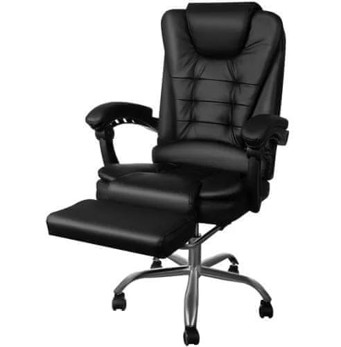 Malatec 23286 Kancelárska stolička s podnožkou čierna