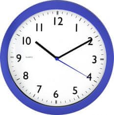MPM QUALITY Nástenné hodiny, 2476.30.A - modrá, 28cm