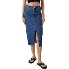 Vero Moda Dámska sukňa VMVERI 10295731 Medium Blue Denim (Veľkosť L)