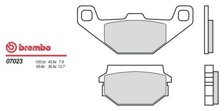 Brembo brzdové dosky moto 07023