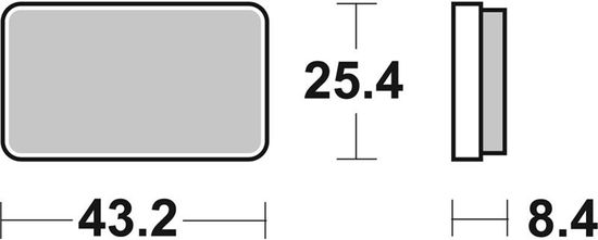 SBS Brzdové doštičky 827ATS