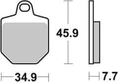 SBS Brzdové doštičky 843RSI