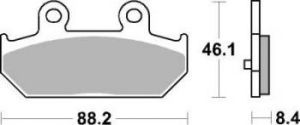 SBS Brzdové doštičky 804LS