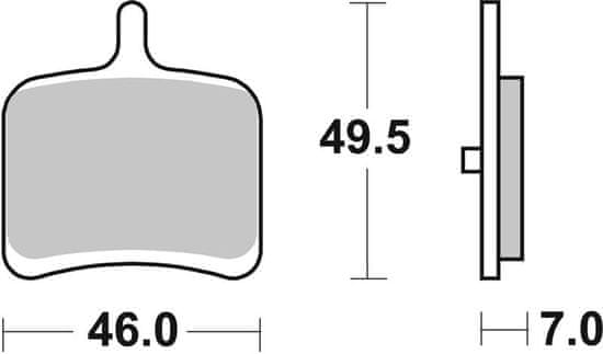 SBS Brzdové doštičky 857LS