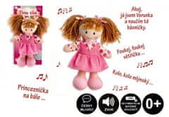 Teddies Bábika Verunka handrová plyš 20cm česky hovoriaci