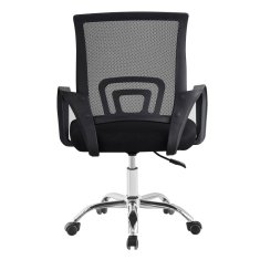 KONDELA Kancelárska stolička, čierna/čierna, DEX 4 NEW