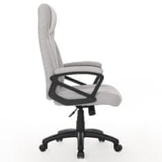 Autronic - Židle kancelářská, šedá látka, plastový kříž - KA-Y389 SIL2