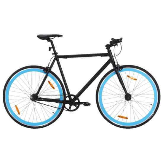 Petromila vidaXL Bicykel s pevným prevodom čierno-modrý 700c 55 cm