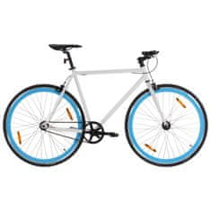 Vidaxl Bicykel s pevným prevodom bielo-modrý 700c 55 cm