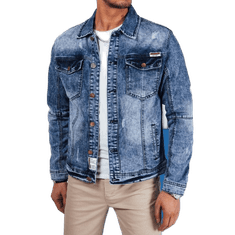 Dstreet Pánska džínsová bunda tmavomodrá tx4688 M
