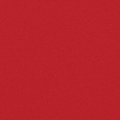 Vidaxl Zaťahovacia bočná markíza, červená 120x600 cm
