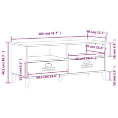 Vidaxl TV skrinka VIKEN, čierna, kompozitné drevo